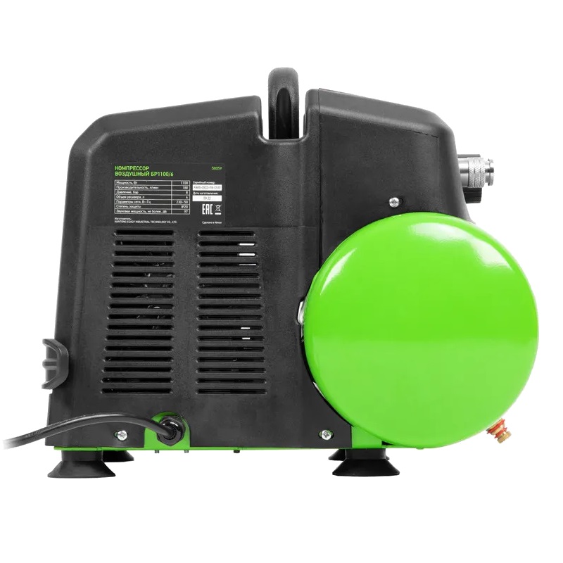 Компрессор воздушный безмаслянный Сибртех BL 11006 58059