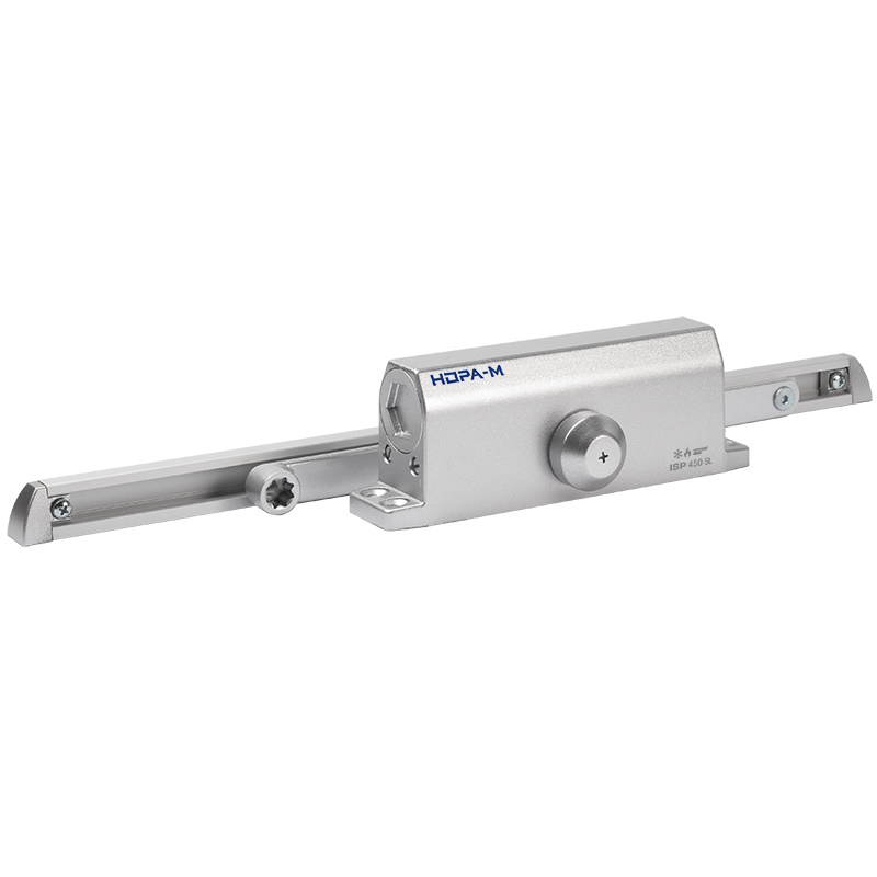 Доводчик дверной Нора-М ISPARUS 450 Slider 19305, от 110 до 150 кг, серебряный, со скользящей тягой