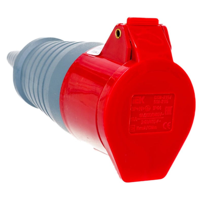 Розетка кабельная IEK ССИ-215 (16 А, 380 В, 3P+PE+N, IP44) PSR22-016-5 в Ярославле