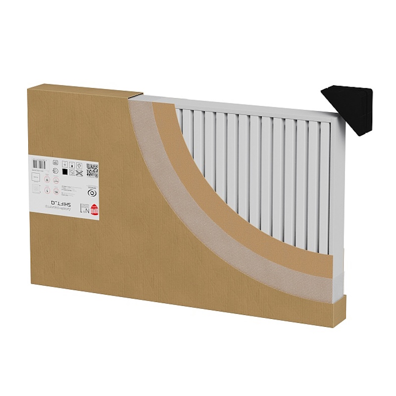 Дизайн-радиатор Royal Thermo Shift Q30 VC2050 НС-1631294, 20 секц. RAL9016 в Твери