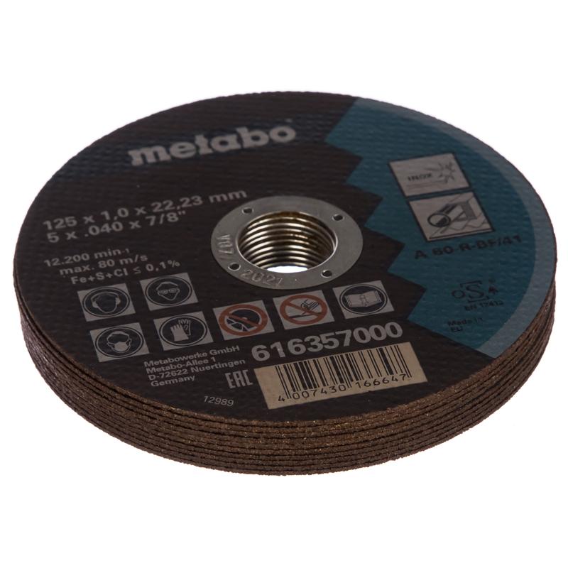 Отрезной круг по нержавеющей стали Metabo 616359000 (125x1x22 мм) в Туле