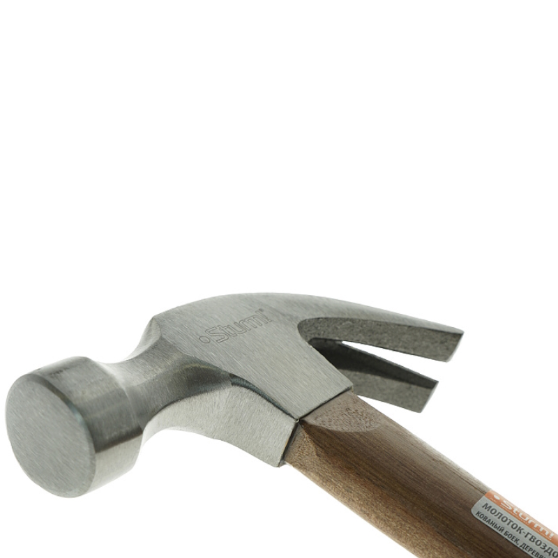 Молоток-гвоздодер Sturm 1010-82-WD0450, 450 г, кованый боек, деревянная рукоятка в Ярославле