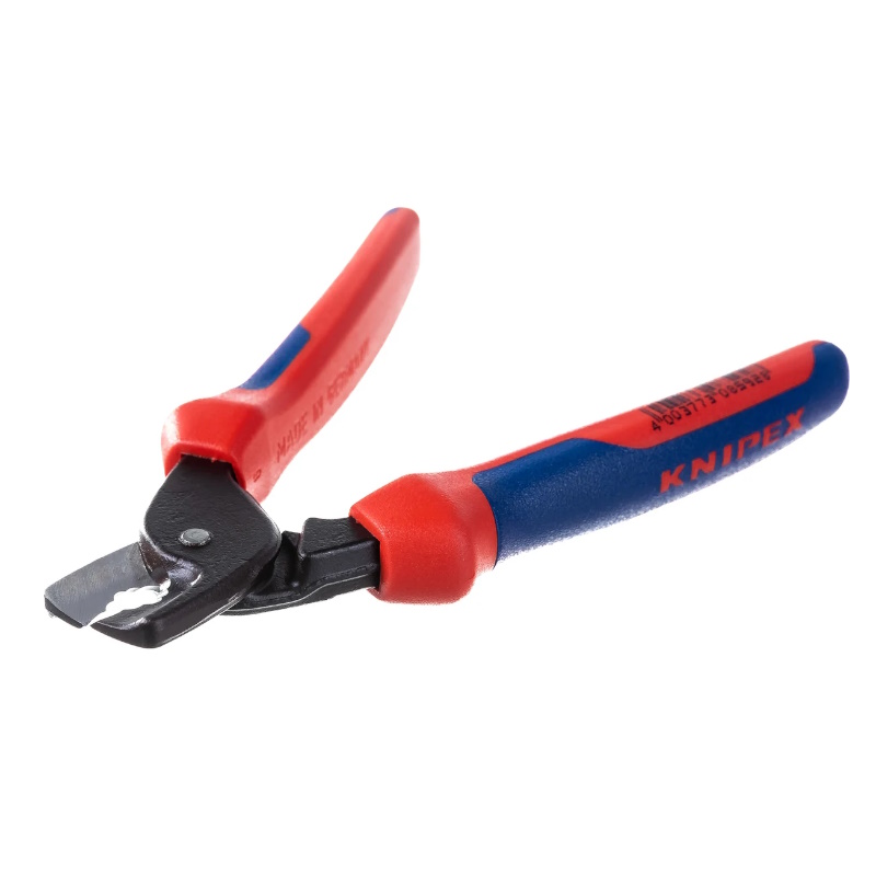 Кабелерез Knipex StepCut  KN-9512160, ступенчатый рез, Ø 15 мм (50 мм²), 160 мм, фосфатированный, 2-компонентные ручки  в Муроме