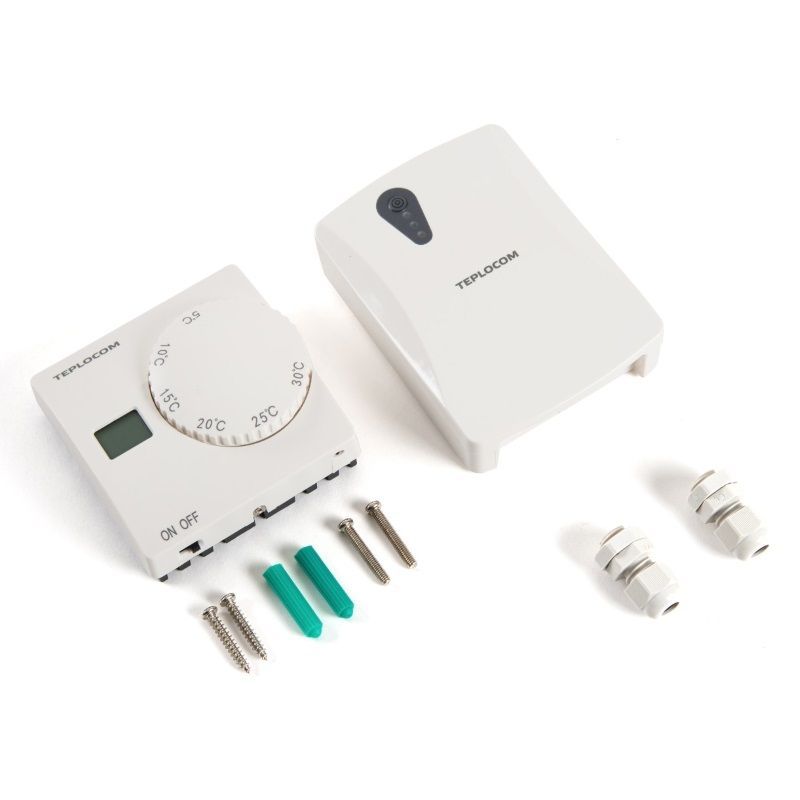 Термостат комнатный беспроводной Teplocom TS-2AA/3A RF2 для котла в Твери