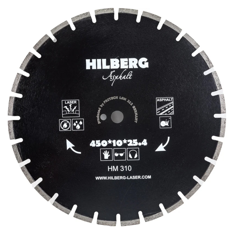 Диск алмазный отрезной по асфальту Hilberg Hard Materials Лазер HM310 450х254 16950₽