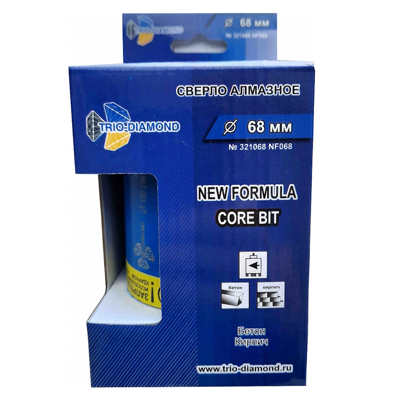 Коронка алмазная по бетону Trio-Diamond New Formula NF068, 68 мм в Ярославле