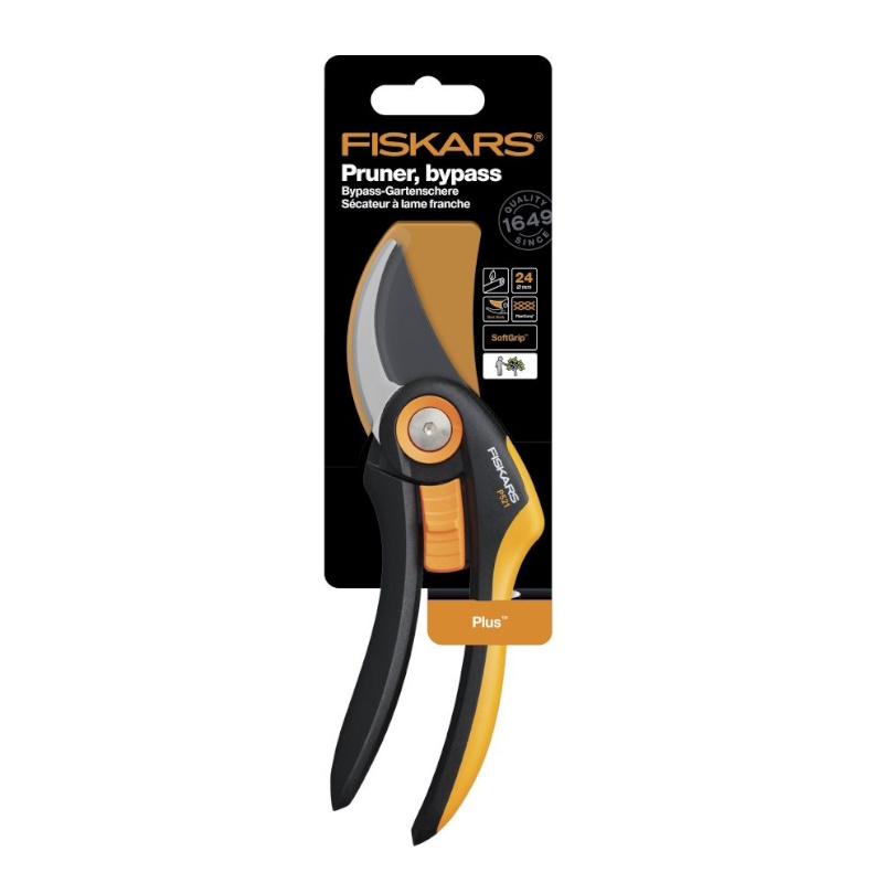 Секатор плоскостной Fiskars Plus P521 1057167 в Твери