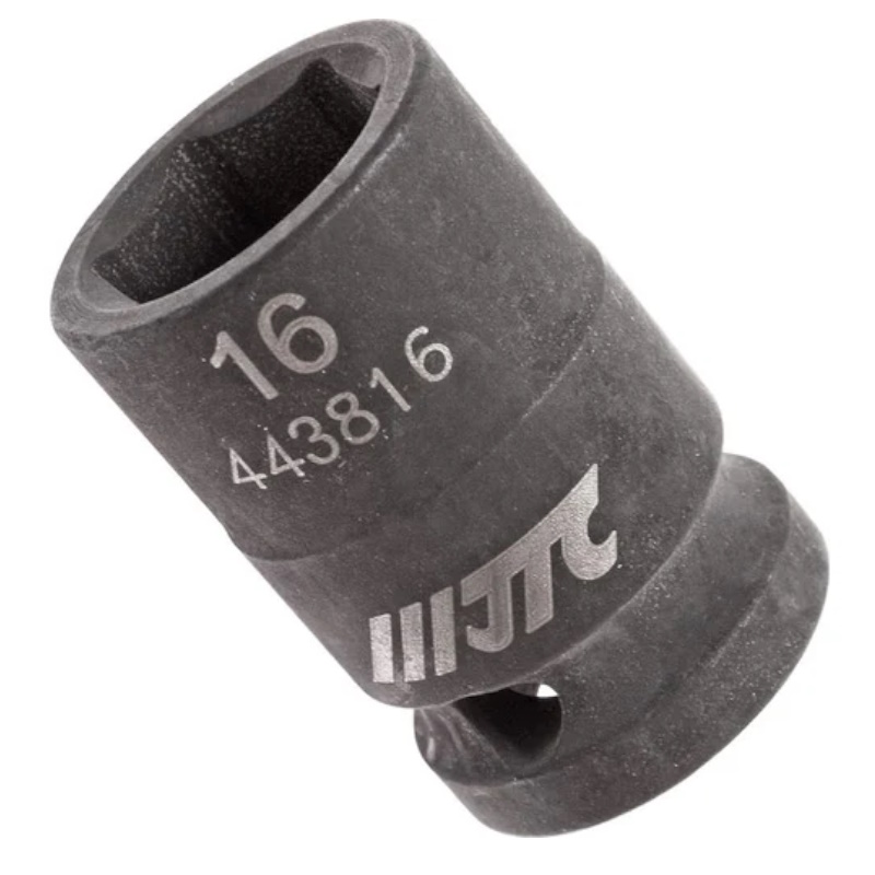 Головка торцевая ударная 6-гранная JTC JTC-443816, 1/2"х16мм, длина 38мм, JTC/1/10/200