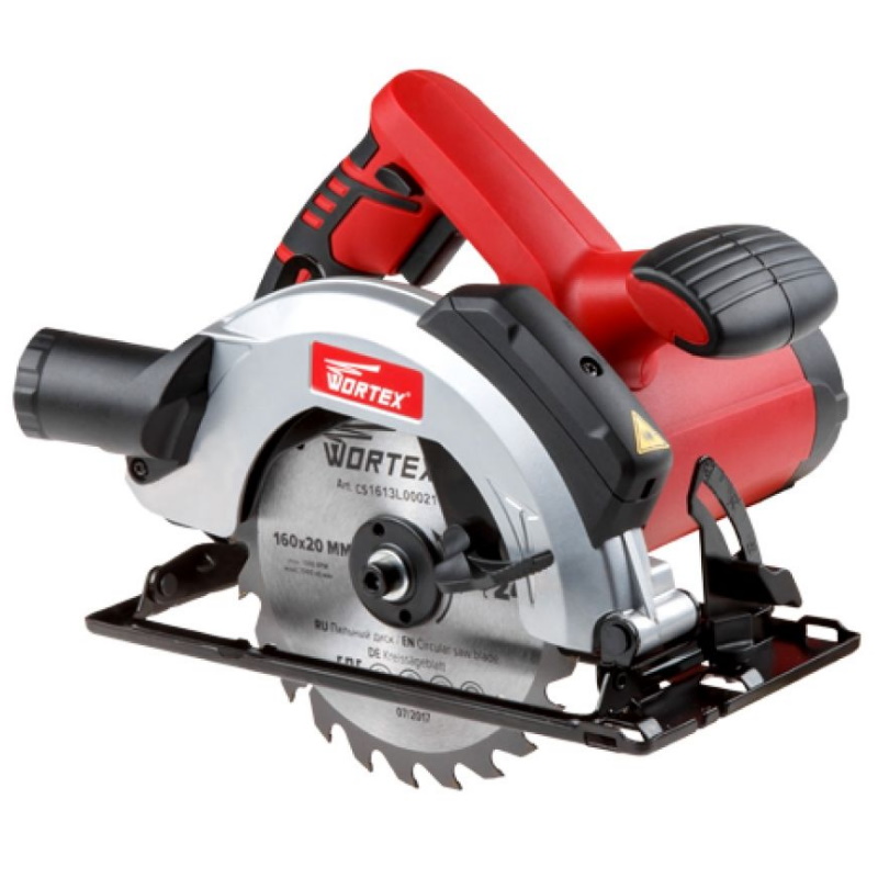 Циркулярная пила Wortex CS 1613 L CS1613L00021 в коробке 1300 Вт 160 мм до 55 мм лазер 6531₽