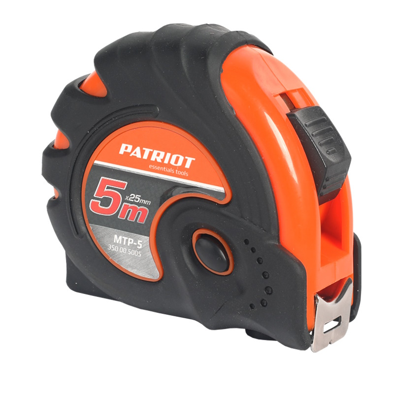 Рулетка Patriot MTP-5 350005005, ударопрочный корпус, обрезиненная, 5м в Александрове