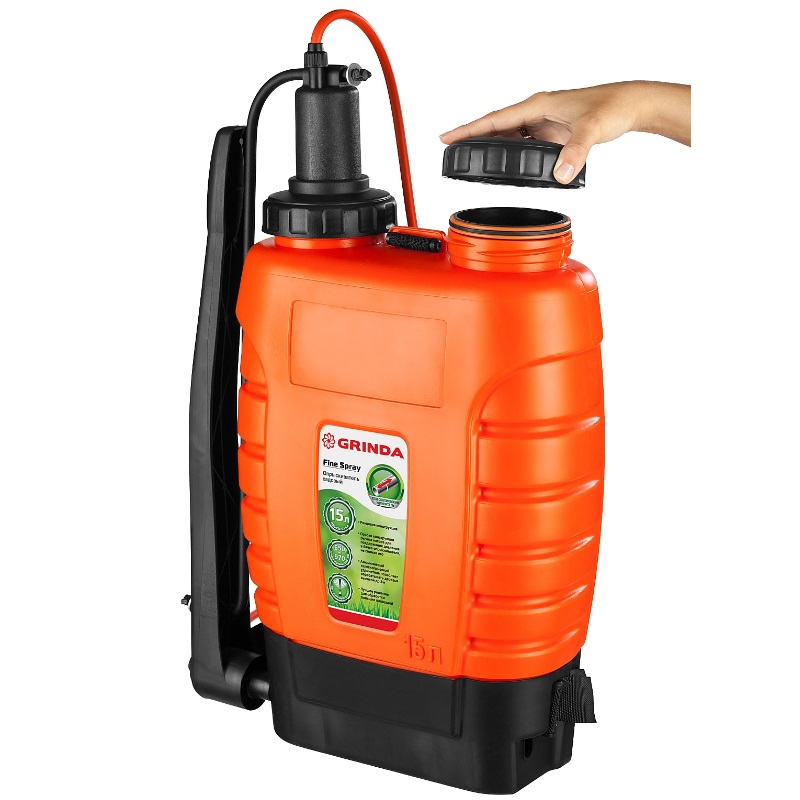 Опрыскиватель садовый ранцевый Grinda "Fine Spray" 425216, телескопический удлинитель, 15 л во Владимире