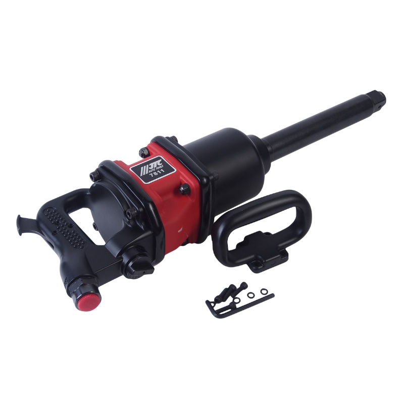 Пневмогайковерт ударный JTC JTC-7811 1 3390 Nm 90PSI 3600обмин длина шпинделя 203мм расход воздуха 312 Lmin общая длина 610 мм
