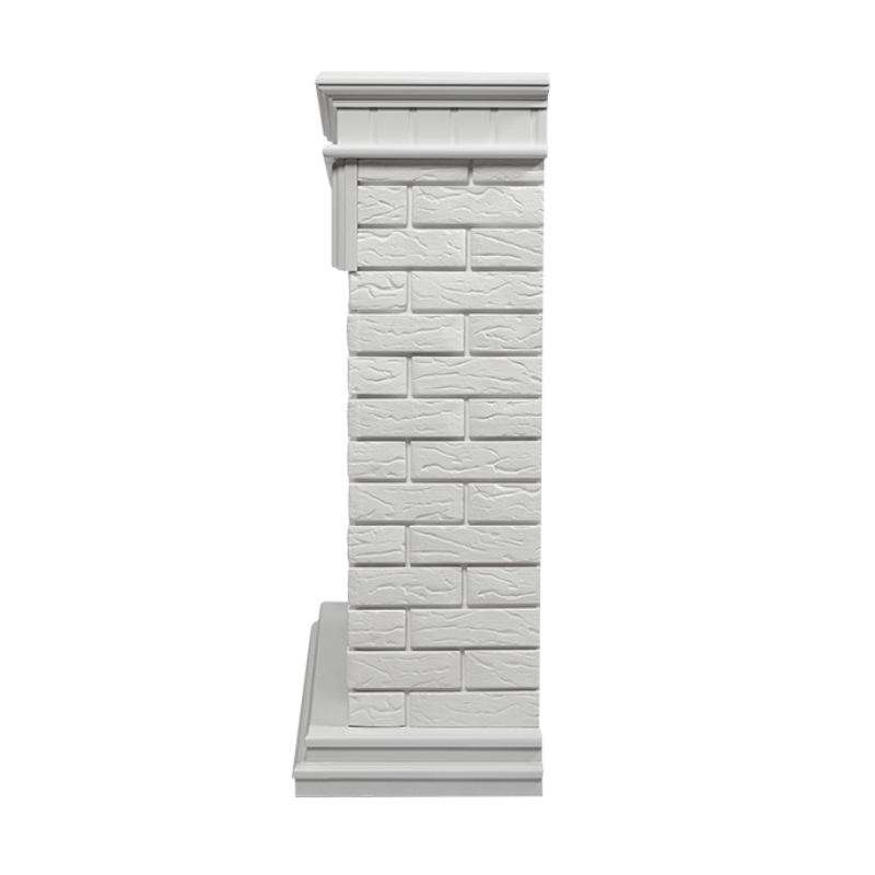 Портал Firelight Bricks 25 НС-1277346, камень белый, белая эмаль в Туле