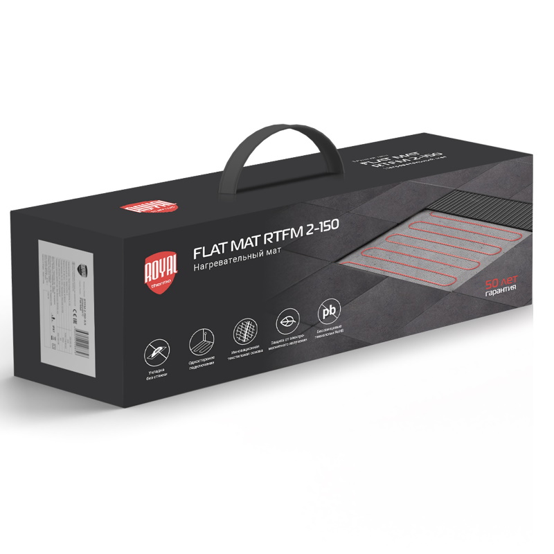 Мат нагревательный Royal Thermo Flat Mat RTFM 2-150-1 НС-1599110, комплект в Угличе