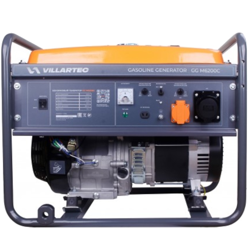 Бензиновый генератор Villartec GGM6200С, 2102060000