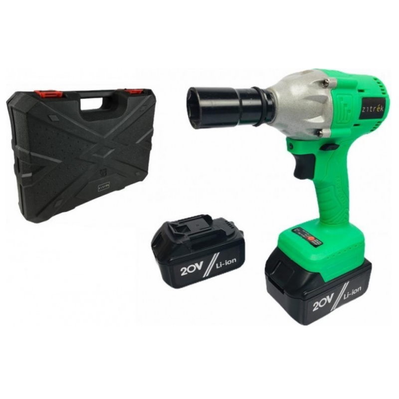 Аккумуляторный ударный гайковерт Zitrek Crusher 20-Li 063-4077 (200 нм, тип аккумулятора li-ion, чемодан, насадка) в Твери