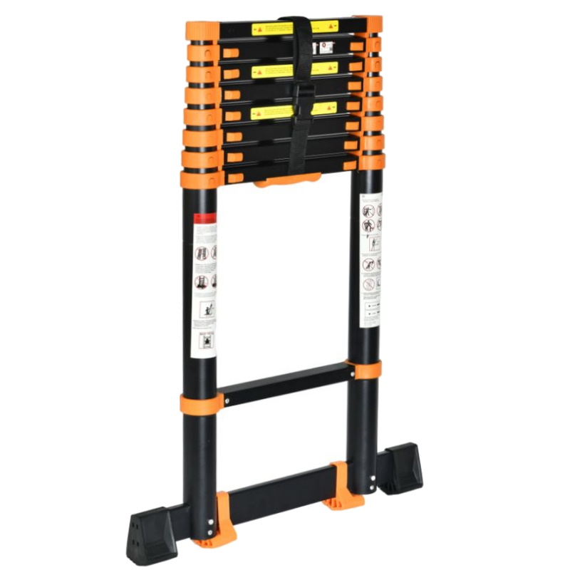 Лестница телескопическая Startul BLACK LINE ST9931-059, 1-секционная, алюминиевая, 590 см, 15 ступеней, 17.0 кг во Владимире