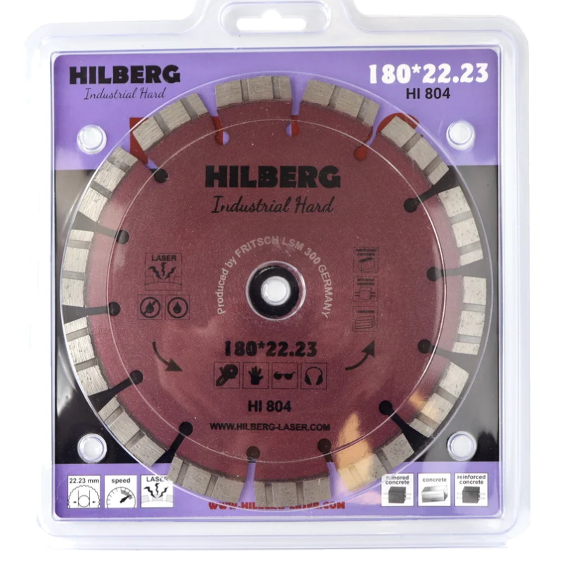Диск алмазный отрезной Hilberg HI804,180х22.23, Industrial Hard  в Коврове