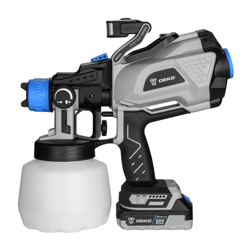 Аккумуляторный краскопульт Deko DKSG20K3 (Li-Ion, 20 В, 2.0 Ач совместим с Makita LXT) в Костроме