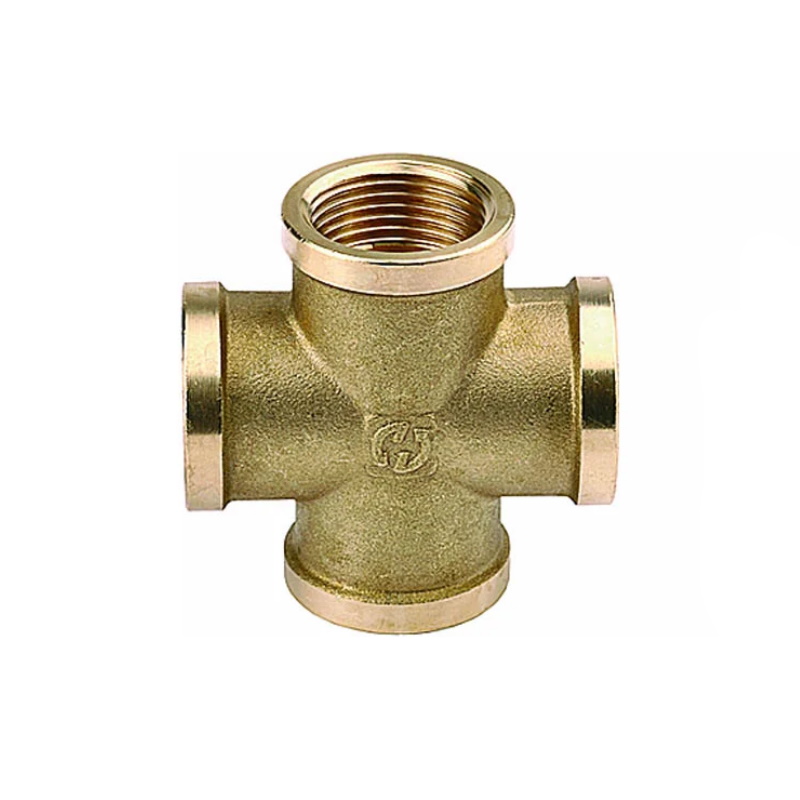Крестовина General Fittings 51049-1/2 латунь, г/г/г/г, 1/2"  в Угличе