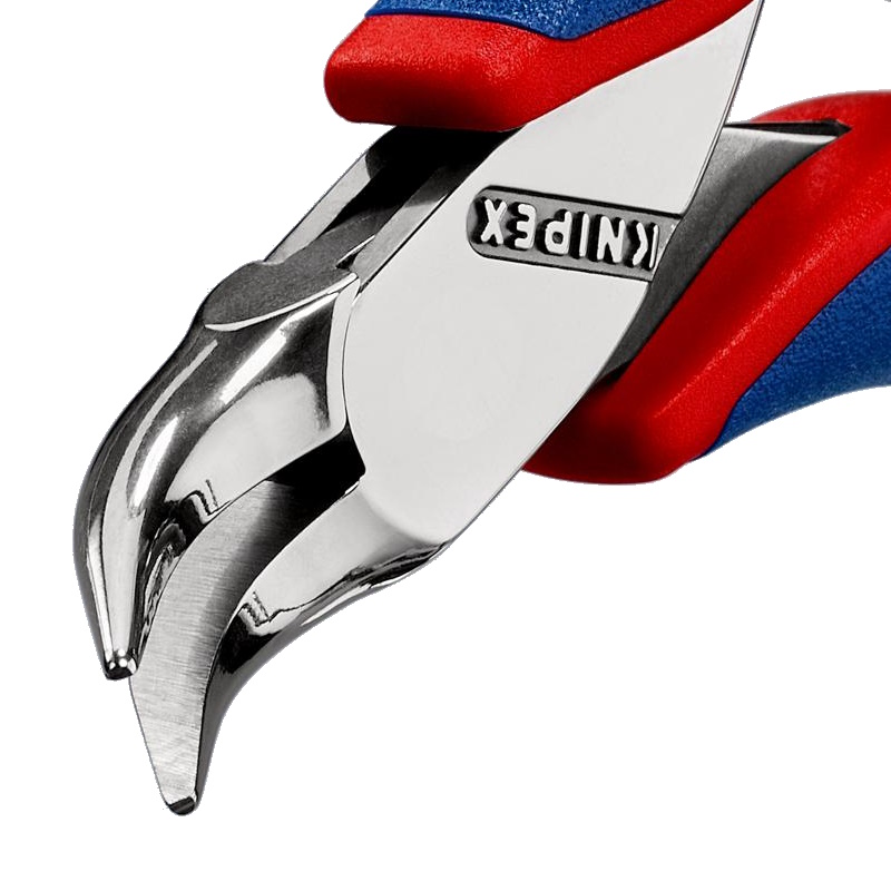 Плоскогубцы захватные Knipex KN-3542115, для электроники, плоскокруглые губки 45°, 115 мм, 2-комп ручки во Владимире