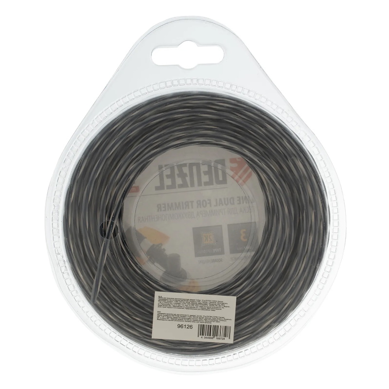 Леска для триммера двухкомпонентная квадрат Denzel EXTRA CORD 96126, 3,0мм, 15 м в Рыбинске