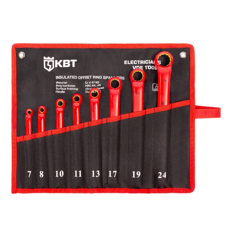 Набор диэлектрических накидных ключей КВТ НИИ-25 89751 серия ЭКСПЕРТ 10216₽