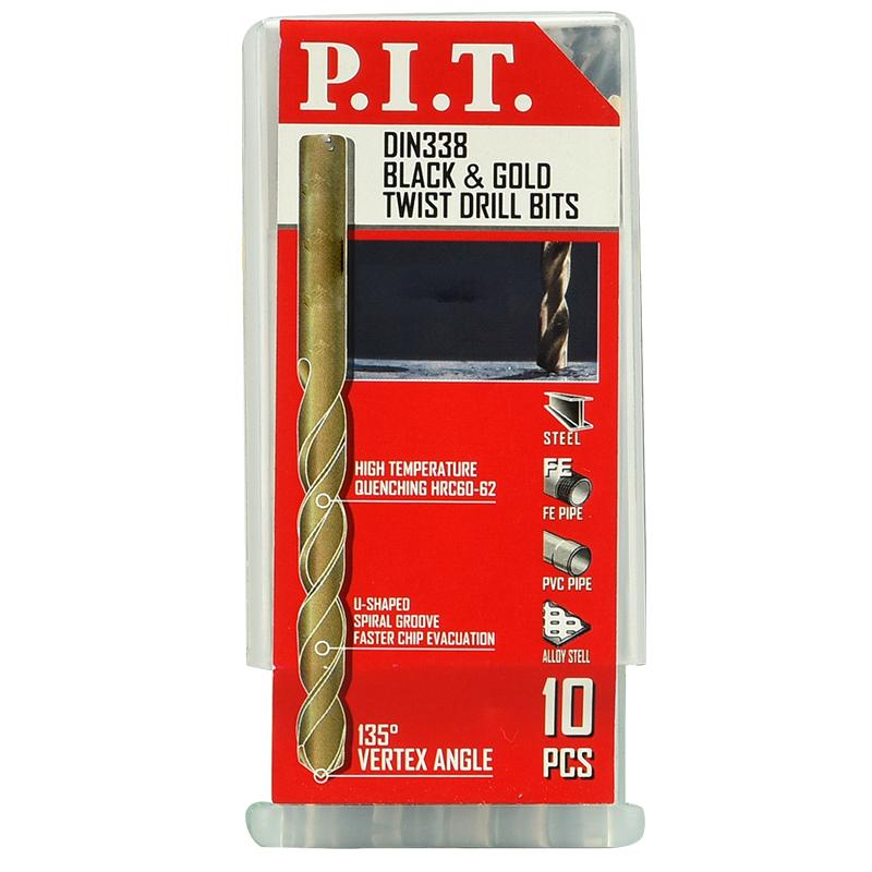 Сверло по металлу PIT AMED15-0001 10x34мм 10 шт в уп 126₽