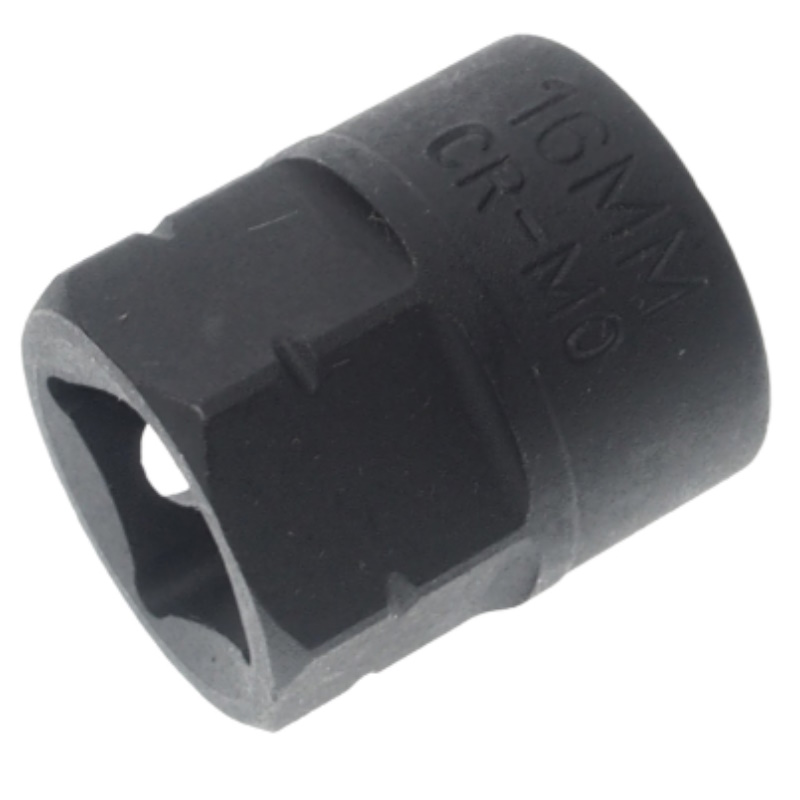Головка торцевая ударная мини JTC JTC-442816, 6-гранная 1/2"х16мм, длина 28мм в Костроме