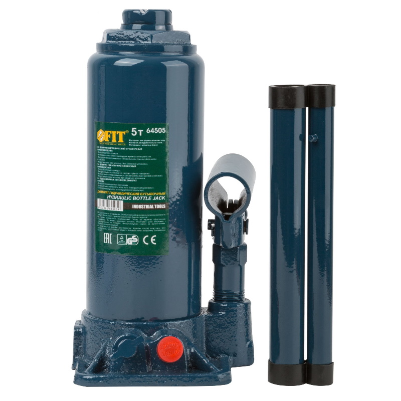 Домкрат гидравлический Fit 64505, бутылочный, 5 т