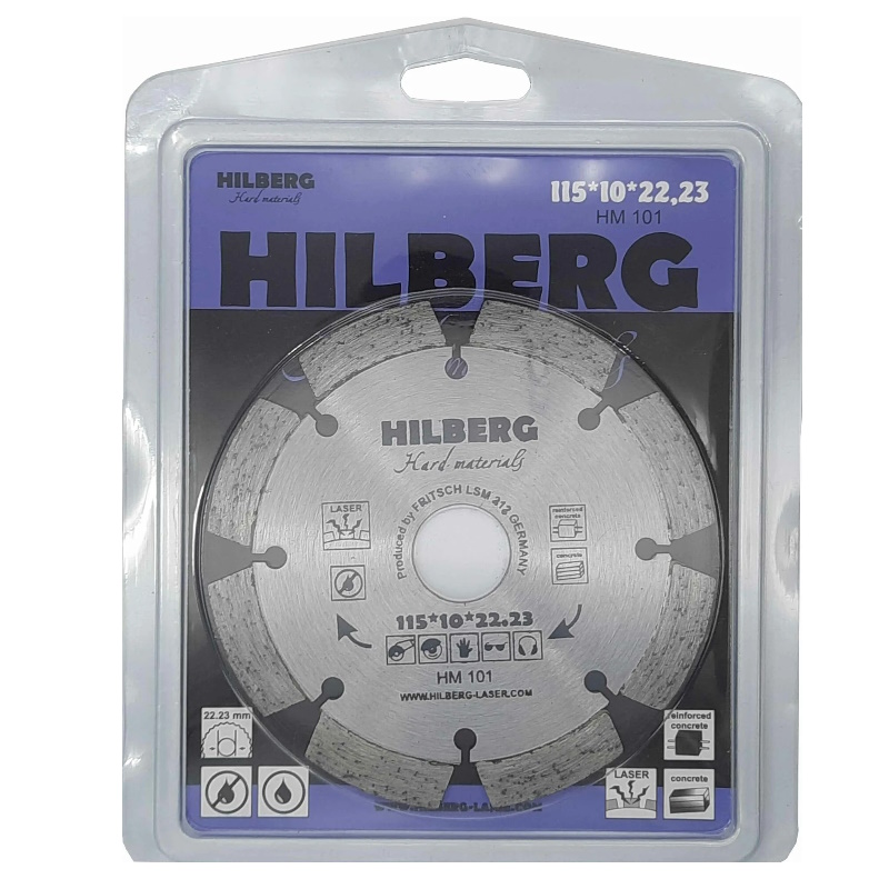 Диск алмазный отрезной Hilberg Hard Materials Лазер HM101, 115*22.23  в Туле