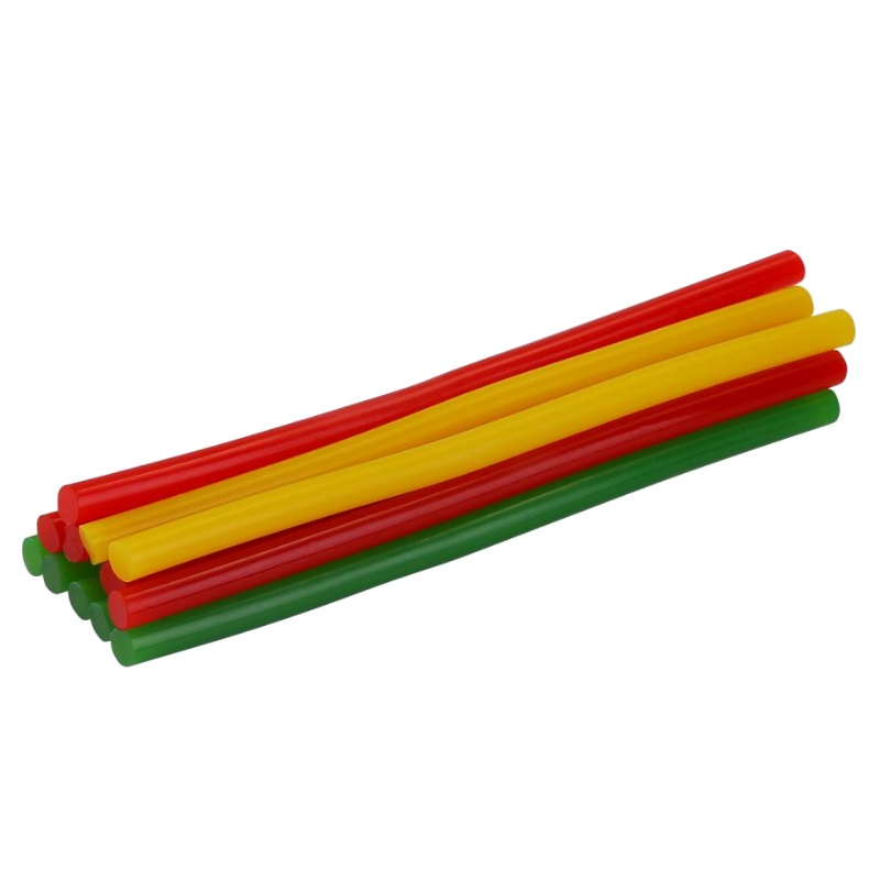 Термопистолет клеевой Deko DKGG30 SET5 063-4981 (30Вт, с набором цветных клеевых стержней 7 мм, 12 шт.)