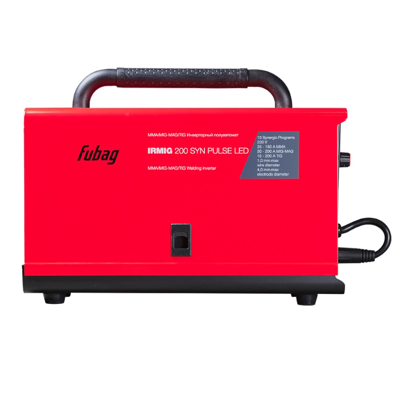 Сварочный полуавтомат инвертор Fubag IRMIG 200 SYN PULSE LED горелка 250А в комплекте