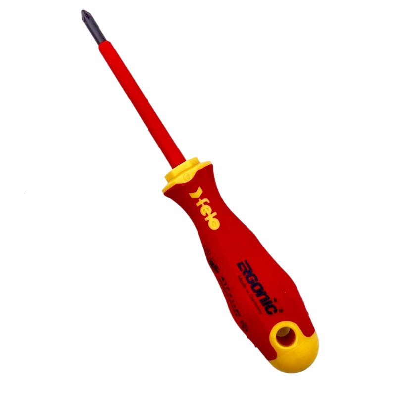 Отвертка диэлектрическая Felo Ergonic 41710290, крестовая +/- Z 1X80 (Германия) в Коврове