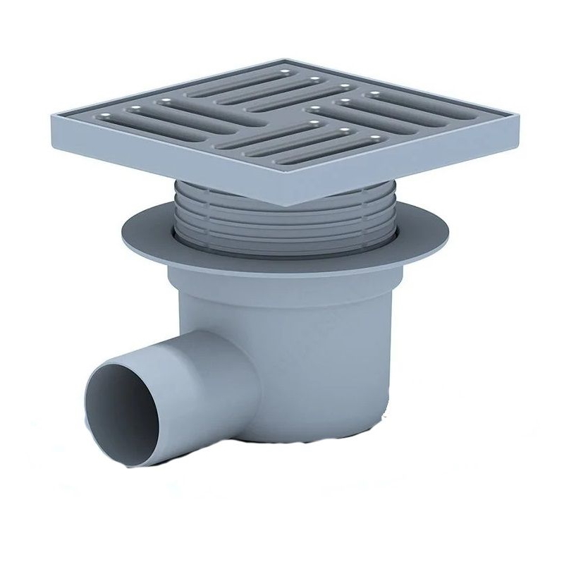 Трап гориз. вып. 50, регул. с реш. 12х12 металл. сухой TQ5614