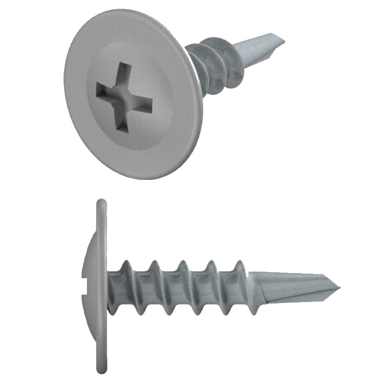 Саморез Starfix SM-87305-12000 42х19 мм с прессшайбой цинк со сверлом RAL 7004 12000 шт в коробе 12036₽