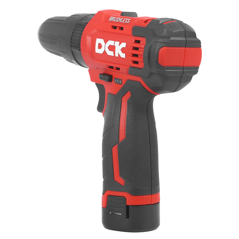 Дрель-шуруповерт аккумуляторная DCK KDJZ23-10i, бесщеточная, ударная, 35 Нм, 2*2А/ч, кейс в Иваново