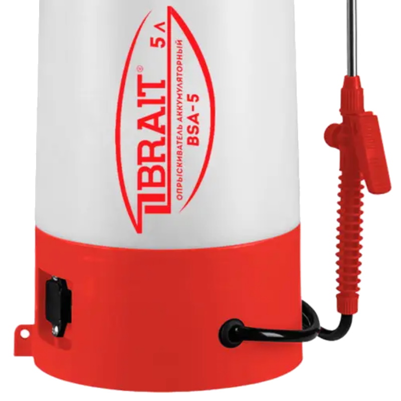 Опрыскиватель аккумуляторный Brait BSA-5 27.01.007.072, объем 5 л, рабочее давление 1.5-4 бар, АКБ гелевый, 12 В, 1.3 Ач в Рыбинске