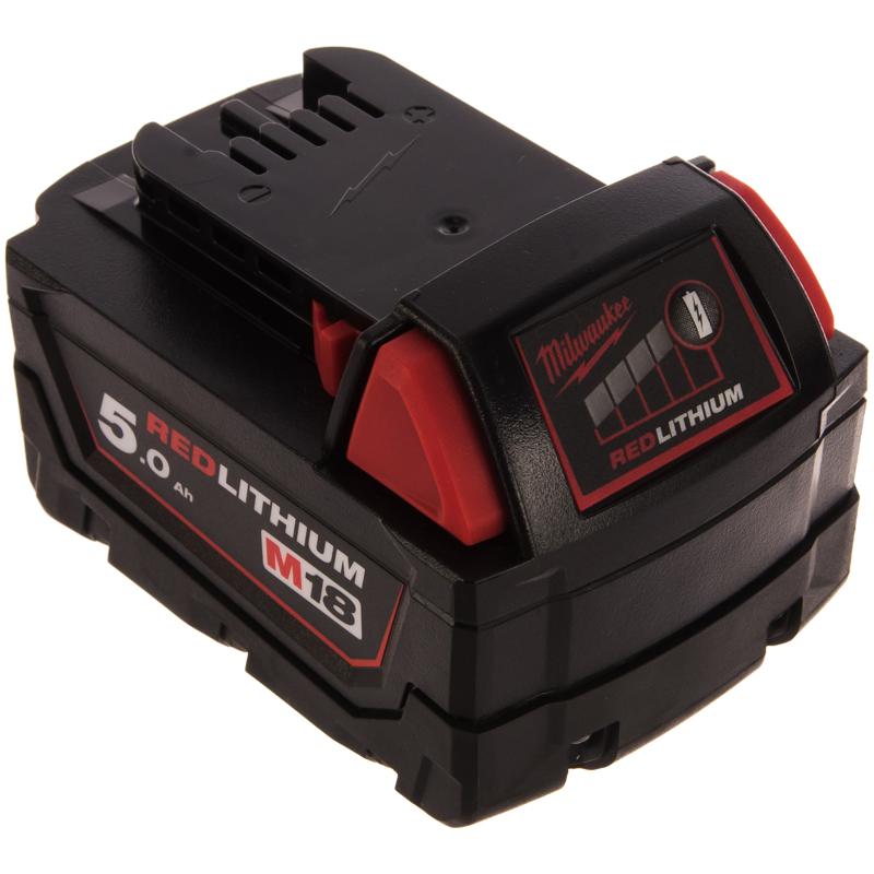 Энергокомплект Milwaukee M18 NRG-502 4933459217 (набор: зарядное устройство + 2 аккумулятора 18В, емкость 5 Ач) в Твери