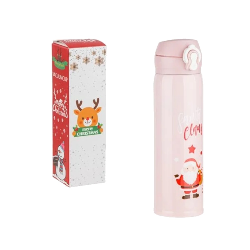 Термос Perfecto Linea Merry Christmas 27-225465 (500 мл, нержавеющая сталь, розовый) в Череповце