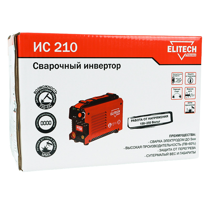 Сварочный инвертор Elitech PROMO ИС 210