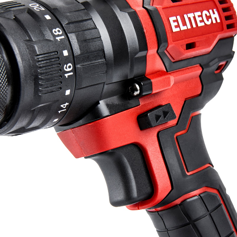 Дрель аккумуляторная Elitech ДА 20УБЛ2 (E2201.047.02) 205680, ударная, бесщеточный, 20В, 2.0Ач+4.0Ач, ELP, БЗП-13 мм в Иваново