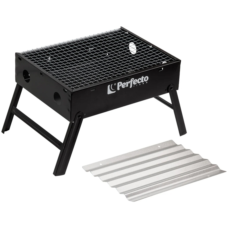 Мангал-барбекю Perfecto Linea 47-135273 (складной с решеткой, 35х27х23 см, сталь) в Муроме