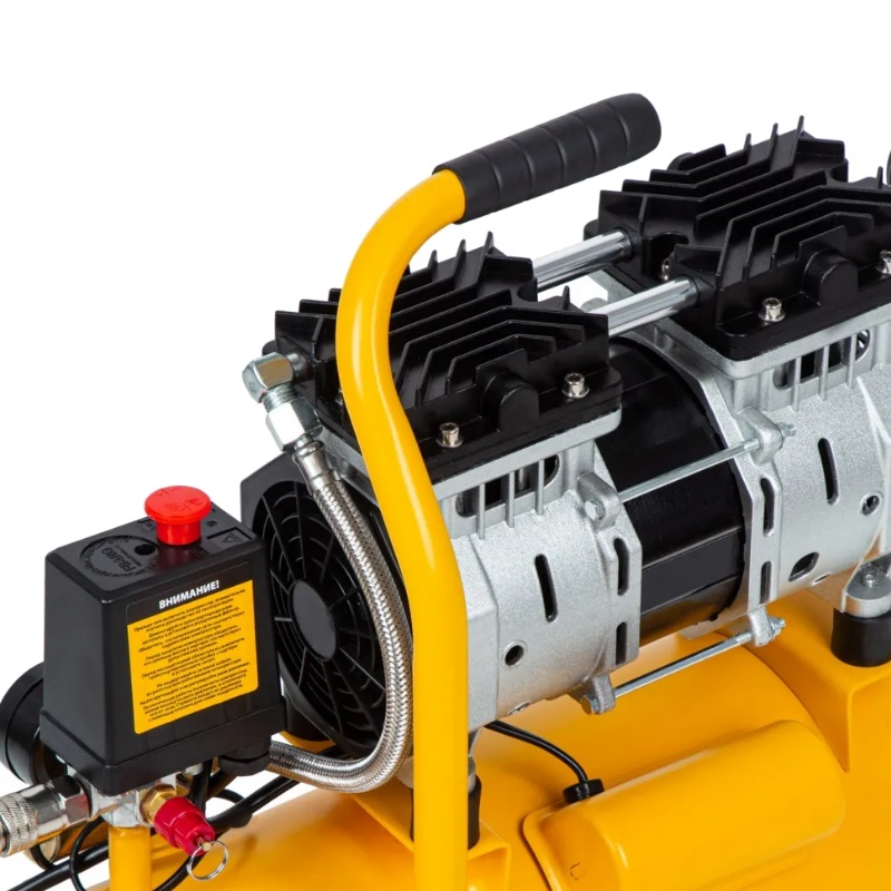 Компрессор безмасляный малошумный Denzel DLS65010 650 Вт 120 лмин 10 л 58021