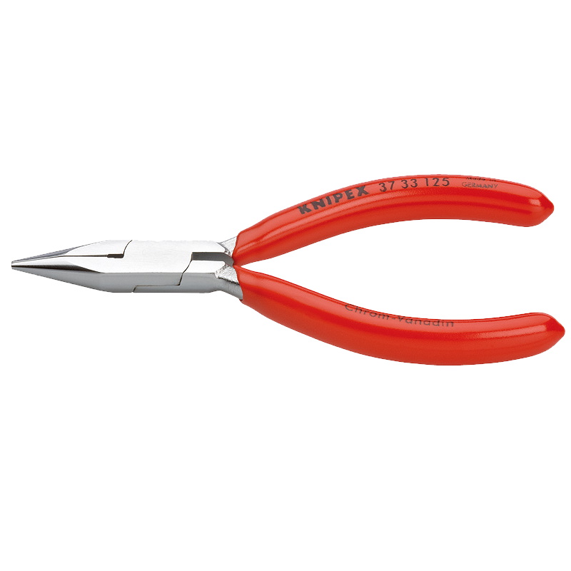 Плоскогубцы захватные прецизионные Knipex KN-3733125 плоскокруглые губки 125 мм хром обливные ручки 4903₽