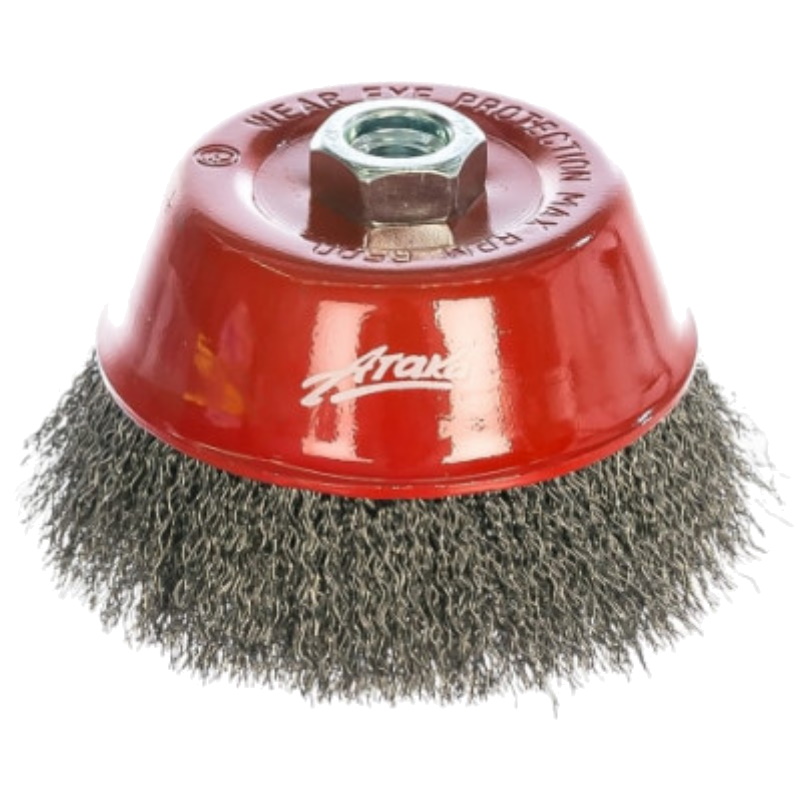 Щетка Атака N003 d-125 M14 чашеобразная гофрированная 600₽