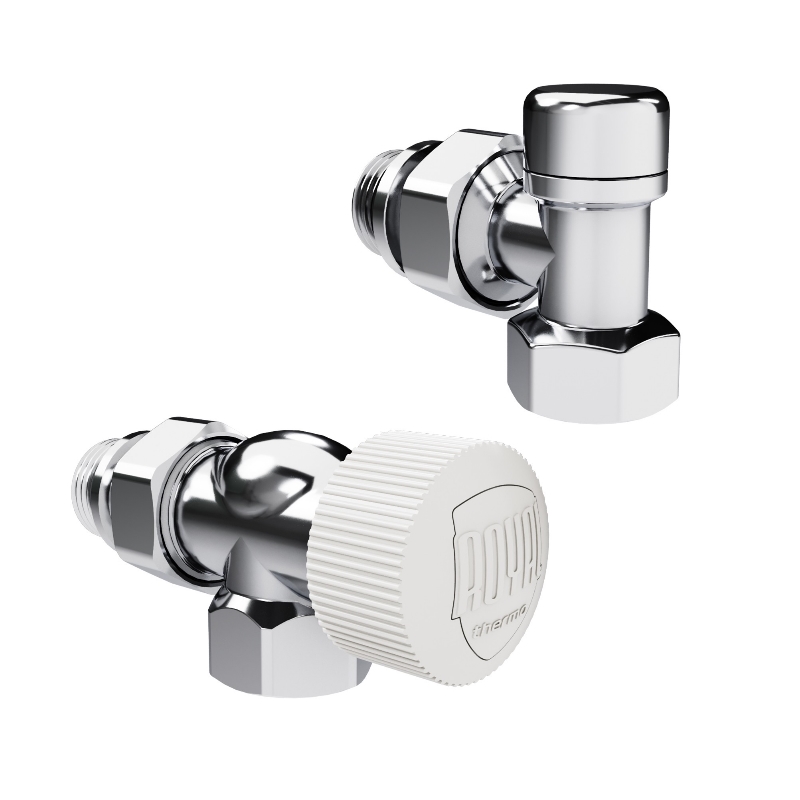 Набор термостатический осевой Royal Thermo Design 1/2"М30х1,5 (Хром), НС-1640374