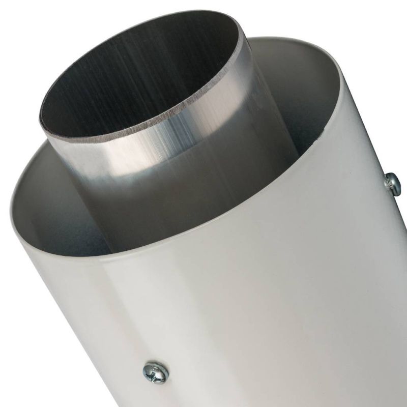 Элемент дымохода DN60/100 конечный участок дымохода Stout SCA-6010-000900 900мм для горизонтального прохода через стену с оголовком из нержавеющей стали