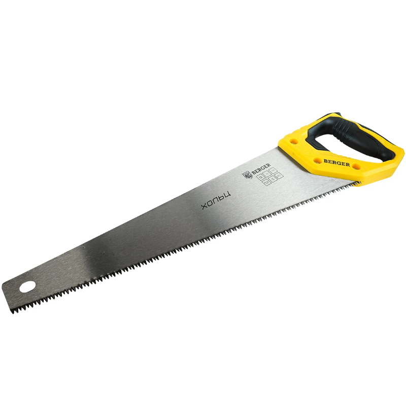 Ножовка по дереву Berger ХОЛЬЦ BG1842 450 мм 3D заточка 7TPI 1238₽