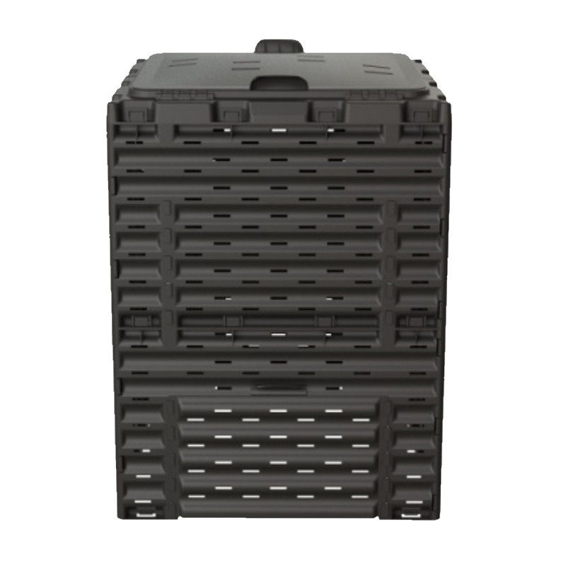 Компостер Piteco K1130, с крышкой, 300 л, чёрный